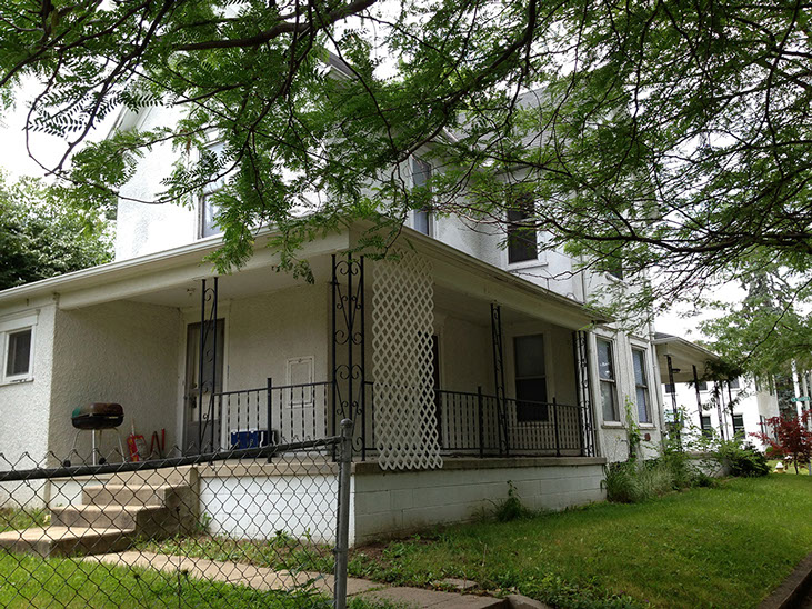 large back porch, 2 story
